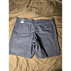 NWT New George Flat Front Navy Chino Shorts Mens Big & Tall Size 46